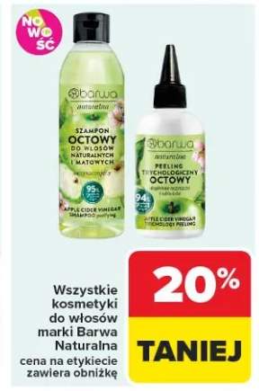 Szampon octowy do włosów naturalnych i matowych oczyszczający Barwa Naturalna