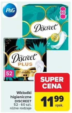 Wkładki higieniczne Discreet Plus Deo Waterlily