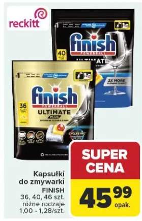 Kapsułki do zmywarki Finish Powerball Ultimate Plus Lemon