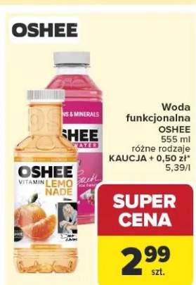 Woda funkcjonalna Oshee