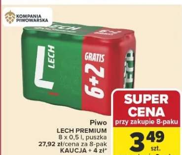 Piwo Lech Premium puszka