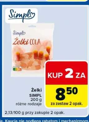 Żelki cola Simpl