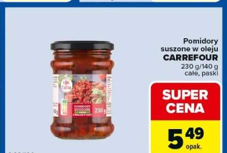 Pomidory suszone w oleju Carrefour całe