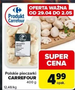 Pieczarki świeże polskie Carrefour