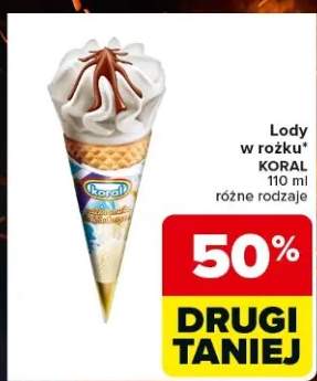 Lody w rożku Koral