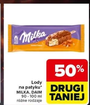 Lody na patyku Milka