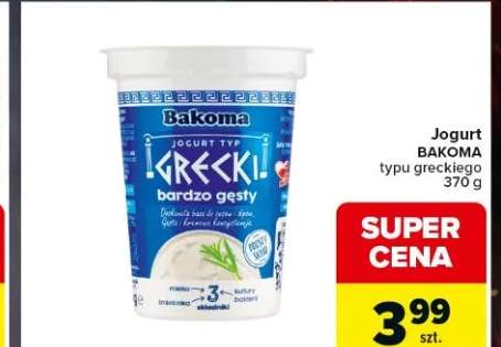 Jogurt typu greckiego Bakoma bardzo gęsty