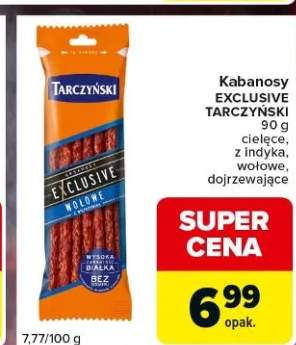 Kabanosy Exclusive wołowe dojrzewające Tarczyński