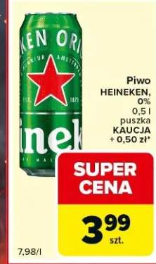 Piwo Heineken 0% puszka