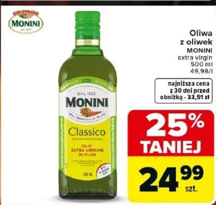 Oliwa z oliwek Monini Classico extra virgin