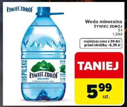 Woda mineralna niegazowana Żywiec Zdrój