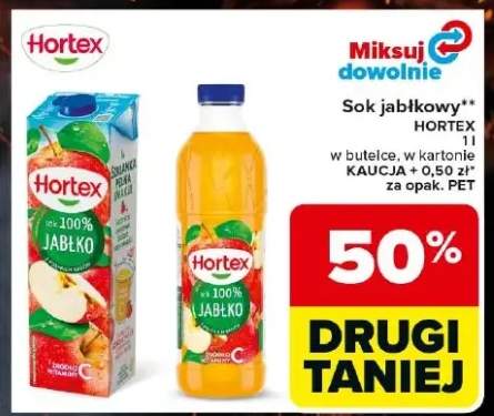 Sok jabłkowy Hortex w butelce