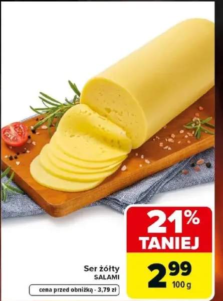Ser żółty Salami
