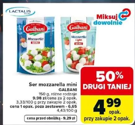 Ser mozzarella mini Galbani