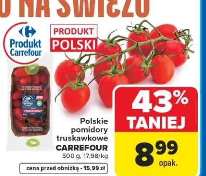 Pomidory truskawkowe polskie Carrefour