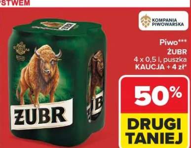 Piwo Żubr puszka