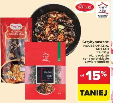 Grzyby suszone Tao Tao