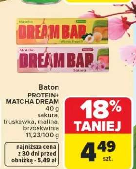 Baton Protein+ brzoskwinia Matcha Dream