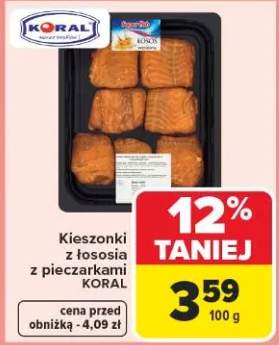 Kieszonki z łososia z pieczarkami Koral