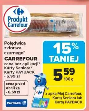 Polędwica z dorsza czarnego Carrefour