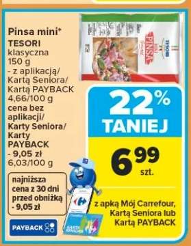 Pinsa mini klasyczna Tesori