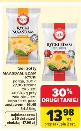Ser żółty Edam Rycki