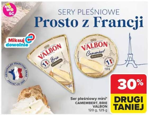 Ser pleśniowy mini Brie Valbon