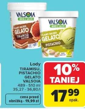 Lody Pistachio Gelato Valsoia