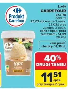 Lody Carrefour Extra