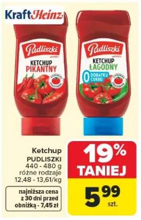 Ketchup łagodny Pudliszki