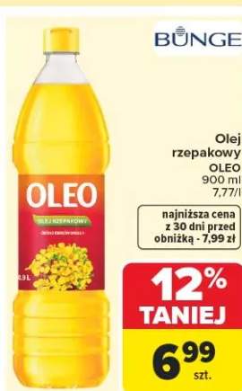 Olej rzepakowy Oleo Bunge