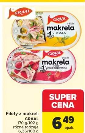 Filety z makreli w sosie pomidorowym Graal