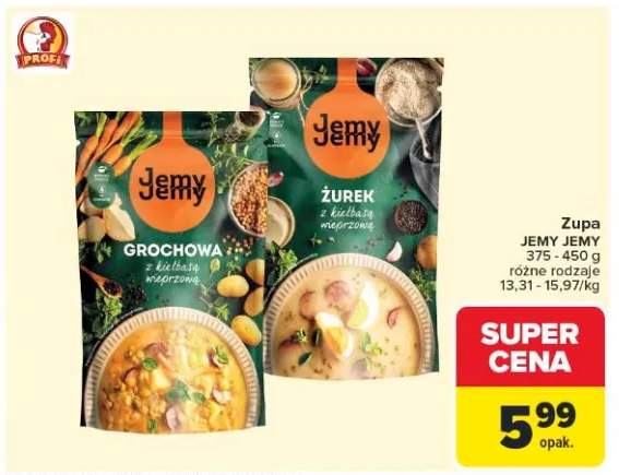 Zupa Grochowa z kiełbasą wieprzową Jemy Jemy