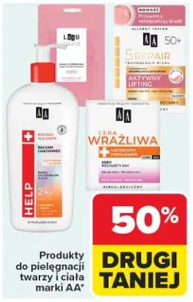 Produkty do pielęgnacji twarzy i ciała AA