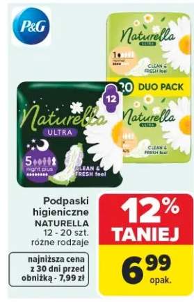 Podpaski higieniczne Naturella