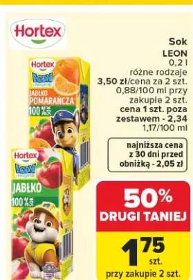 Sok Hortex Leon pomarańcza