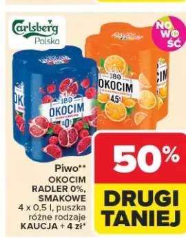 Piwo Okocim Radler 0% smakowe
