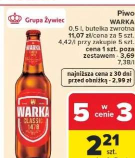 Piwo Warka Classic