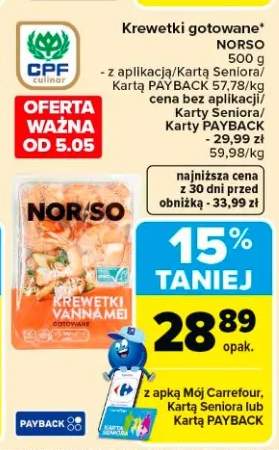 Krewetki gotowane Norso