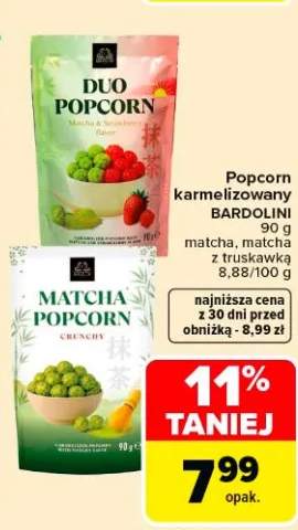 Popcorn karmelizowany matcha Bardolini