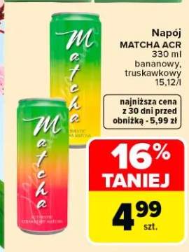 Napój Matcha truskawkowy ACR