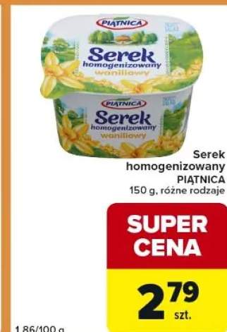 Serek homogenizowany waniliowy Piątnica