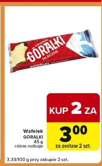 Wafelek mleczny Góralki