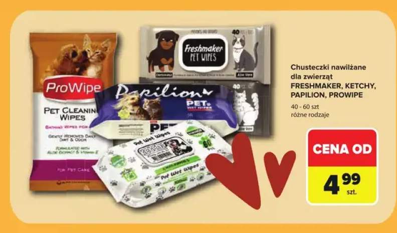 Chusteczki nawilżane dla zwierząt Freshmaker