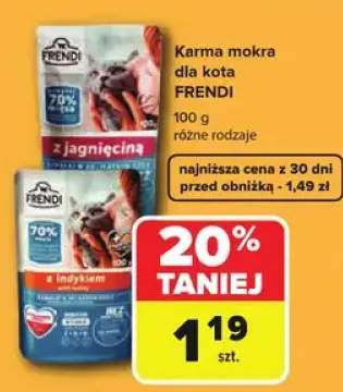 Karma mokra dla kota Frendi z indykiem