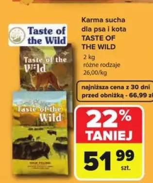 Karma sucha dla psa i kota Taste of the Wild