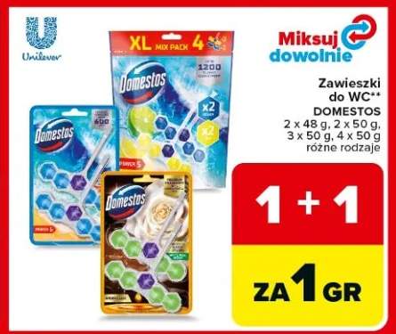 Zawieszki do WC Domestos