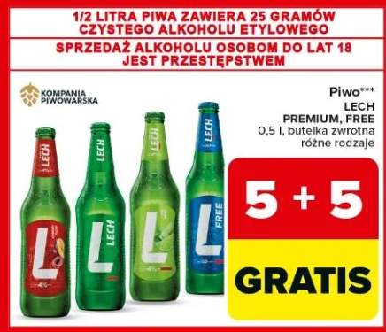 Piwo Lech Free butelka zwrotna