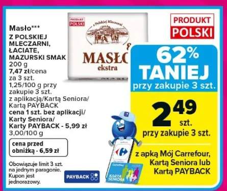 Masło ekstra z Polskiej Mleczarni Łaciate Mazurski Smak