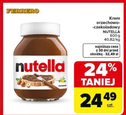 Krem orzechowo-czekoladowy Nutella Ferrero
